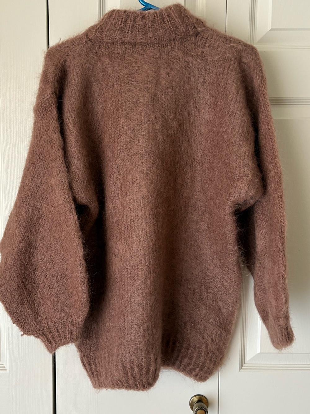 Gold Label | Vintage mock neck mohair sweater. Made in UK. Medium. Oversized - Picture 2 of 9